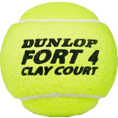 Piłki do tenisa ziemnego Dunlop Fort Clay Court 4szt Piłki do tenisa ziemnego Dunlop Fort Clay Court 4szt
