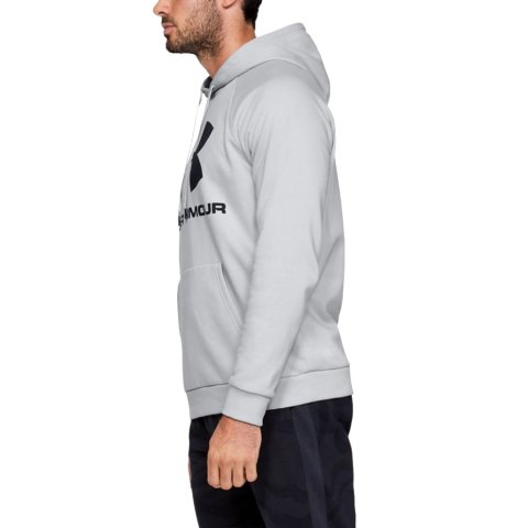 Bluza męska Under Armour Rival Fleece Logo Hoodie jasnoszara 1345628 014 Bluza męska Under Armour Rival Fleece Logo Hoodie jasnoszara 1345628 014