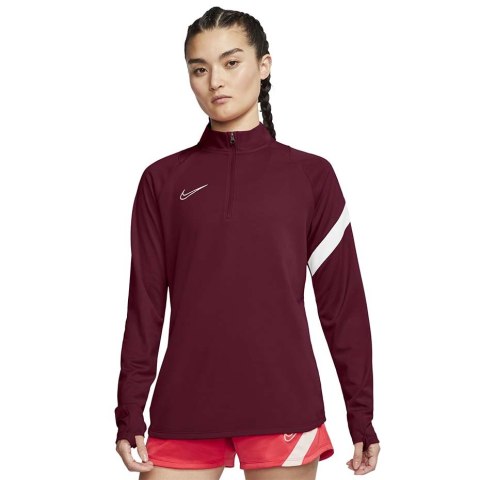 Bluza damska Nike Nk Df Academy Dril Top bordowa BV6930 638 Bluza damska Nike Nk Df Academy Dril Top bordowa BV6930 638
