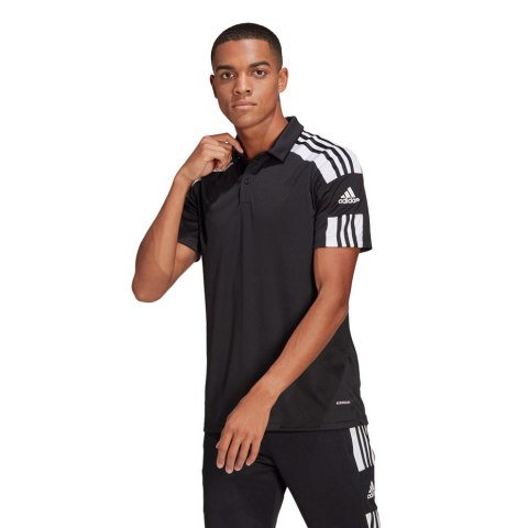 Koszulka męska adidas Squadra 21 Polo czarna GK9556 Koszulka męska adidas Squadra 21 Polo czarna GK9556
