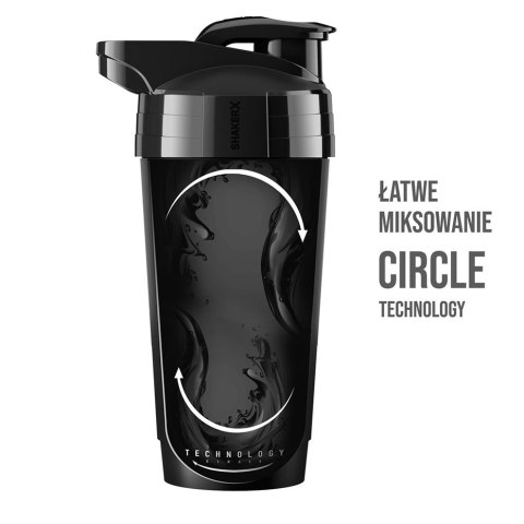 Bidon shaker NO10 600 ml czarny Bidon shaker NO10 600 ml czarny