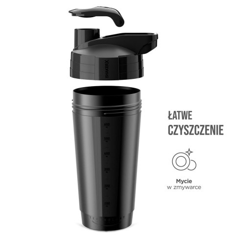 Bidon shaker NO10 600 ml czarny Bidon shaker NO10 600 ml czarny