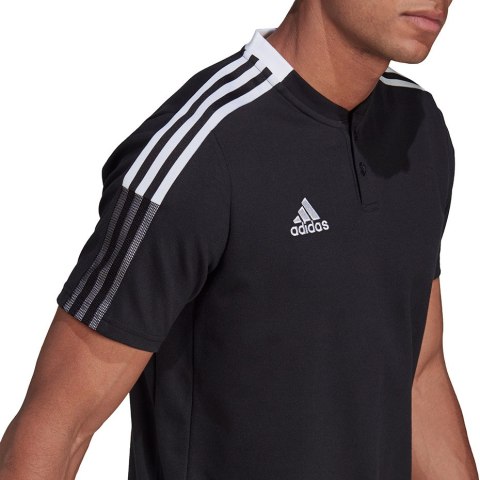 Koszulka męska adidas Tiro 21 Polo czarna GM7367 Koszulka męska adidas Tiro 21 Polo czarna GM7367