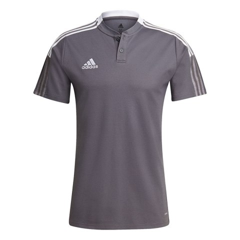 Koszulka męska adidas Tiro 21 Polo szara GM7364 Koszulka męska adidas Tiro 21 Polo szara GM7364