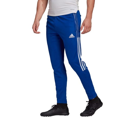 Spodnie męskie adidas Tiro 21 Training niebieskie GJ9870 Spodnie męskie adidas Tiro 21 Training niebieskie GJ9870