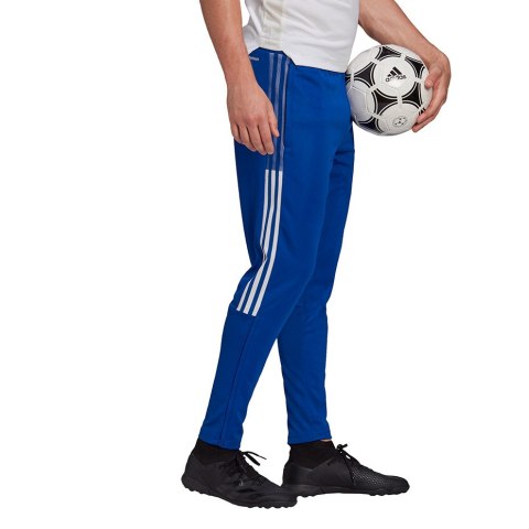 Spodnie męskie adidas Tiro 21 Training niebieskie GJ9870 Spodnie męskie adidas Tiro 21 Training niebieskie GJ9870