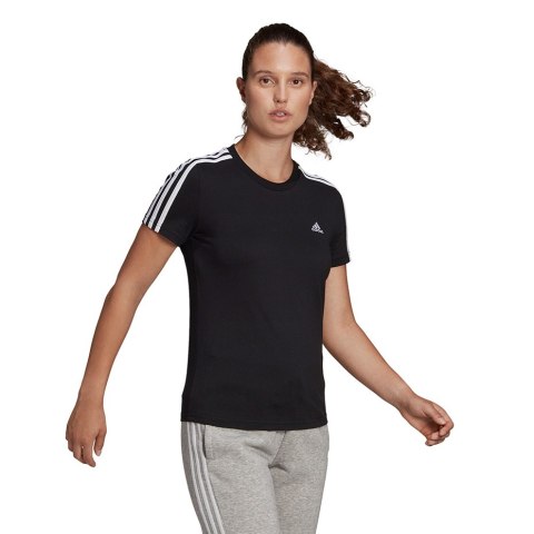 Koszulka damska adidas Essentials Slim T-Shirt czarna GL0784 Koszulka damska adidas Essentials Slim T-Shirt czarna GL0784