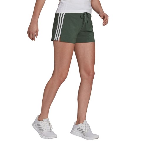 Spodenki damskie adidas Essentials Slim Shorts khaki GM5525 Spodenki damskie adidas Essentials Slim Shorts khaki GM5525
