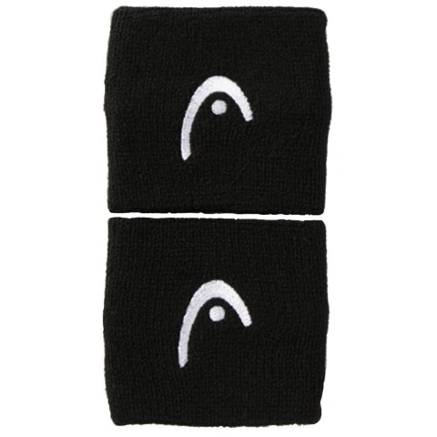 Frotki na rękę Head Wristband czarne 285050 Frotki na rękę Head Wristband czarne 285050