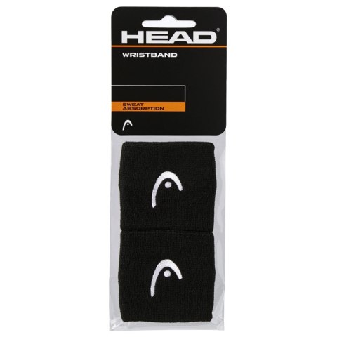 Frotki na rękę Head Wristband czarne 285050 Frotki na rękę Head Wristband czarne 285050