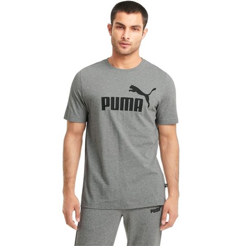 Koszulka męska Puma ESS Logo Tee Medium szara 586666 03 Koszulka męska Puma ESS Logo Tee Medium szara 586666 03
