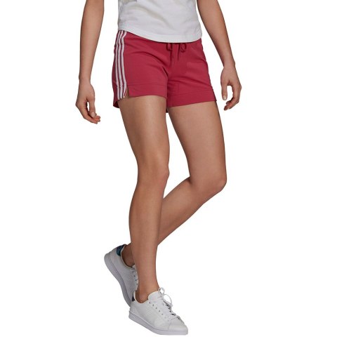 Spodenki damskie adidas Essentials Slim Short bordowe GM5530 Spodenki damskie adidas Essentials Slim Short bordowe GM5530