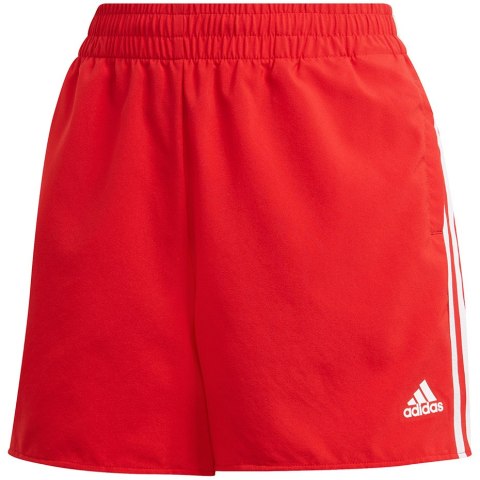 Spodenki damskie adidas Woven 3-Stripes Sport Shorts czerwone GN3108 Spodenki damskie adidas Woven 3-Stripes Sport Shorts czerwone GN3108