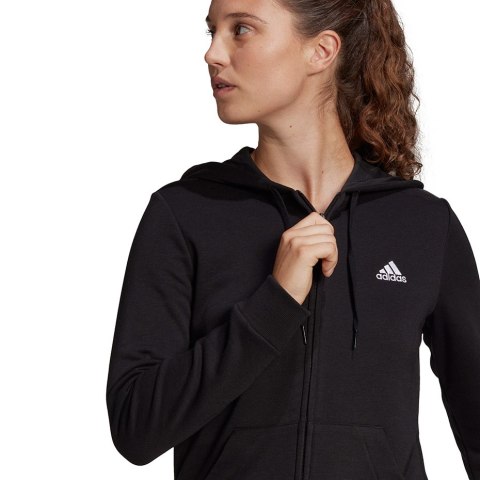 Bluza damska adidas Essentials Linear Ful zipp Hoodie czarna GL0791 Bluza damska adidas Essentials Linear Ful zipp Hoodie czarna GL0791