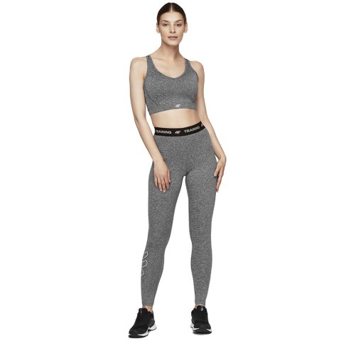Legginsy damskie 4F szary melanż NOSH4 SPDF001 25M Legginsy damskie 4F szary melanż NOSH4 SPDF001 25M