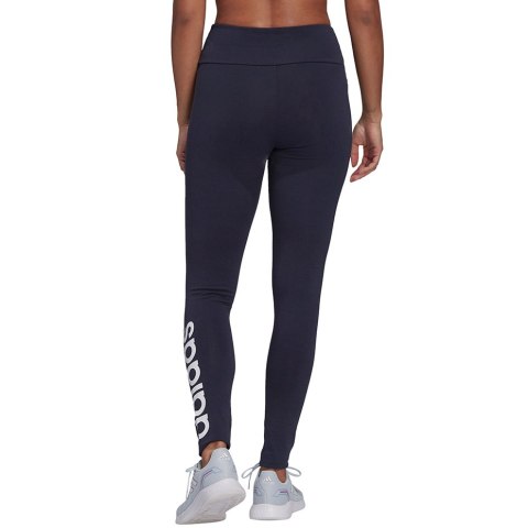 Legginsy damskie adidas Essentials High-Waisted Logo Leggings granatowe H07781 Legginsy damskie adidas Essentials High-Waisted Logo Leggings granatowe H07781