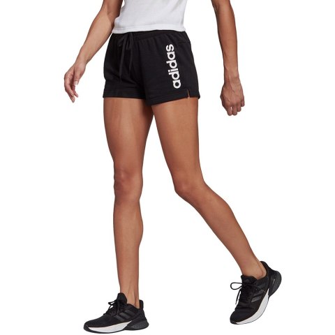 Spodenki damskie adidas Essentials Slim Shorts czarne GM5524 Spodenki damskie adidas Essentials Slim Shorts czarne GM5524