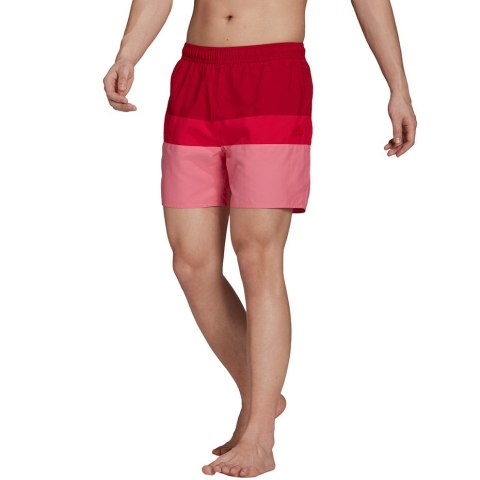 Spodenki kąpielowe męskie adidas Short-Length Colorb czerwono-różowe GU0312 Spodenki kąpielowe męskie adidas Short-Length Colorb czerwono-różowe GU0312
