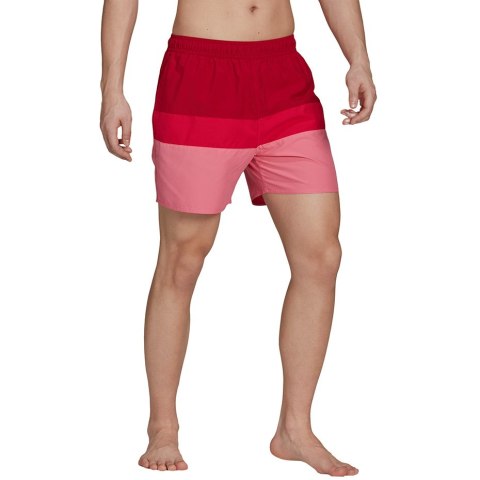 Spodenki kąpielowe męskie adidas Short-Length Colorb czerwono-różowe GU0312 Spodenki kąpielowe męskie adidas Short-Length Colorb czerwono-różowe GU0312