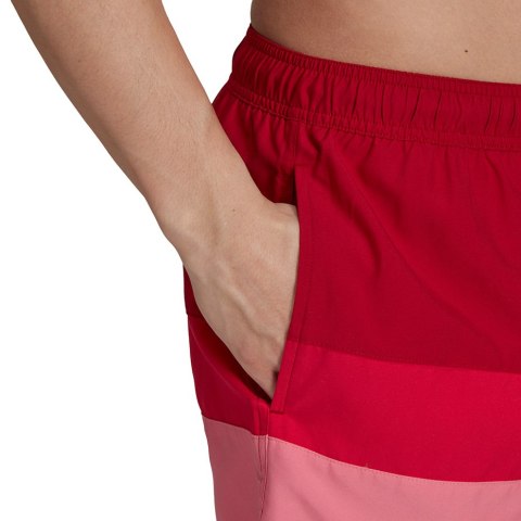 Spodenki kąpielowe męskie adidas Short-Length Colorb czerwono-różowe GU0312 Spodenki kąpielowe męskie adidas Short-Length Colorb czerwono-różowe GU0312