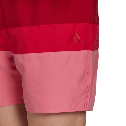 Spodenki kąpielowe męskie adidas Short-Length Colorb czerwono-różowe GU0312 Spodenki kąpielowe męskie adidas Short-Length Colorb czerwono-różowe GU0312