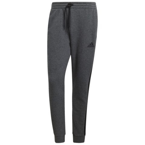 Spodnie męskie adidas Essentials Tapered Cuff 3 Stripes ciemnoszare GK8826 Spodnie męskie adidas Essentials Tapered Cuff 3 Stripes ciemnoszare GK8826