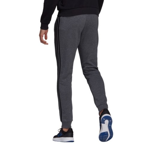 Spodnie męskie adidas Essentials Tapered Cuff 3 Stripes ciemnoszare GK8826 Spodnie męskie adidas Essentials Tapered Cuff 3 Stripes ciemnoszare GK8826