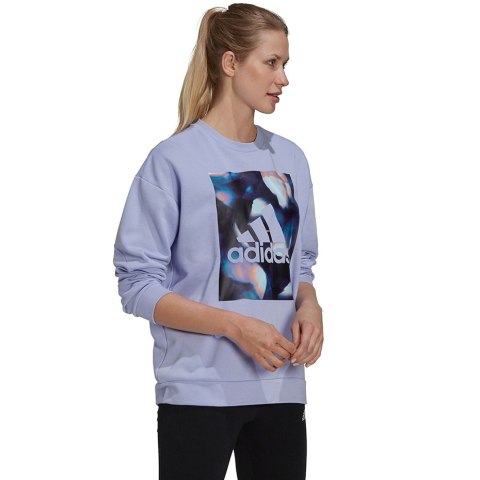 Bluza damska adidas U4U Soft Knit Swe fioletowa GS3879 Bluza damska adidas U4U Soft Knit Swe fioletowa GS3879