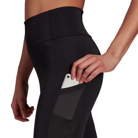 Legginsy damskie adidas Designed To Move Bi czarno-różowe GT0172 Legginsy damskie adidas Designed To Move Bi czarno-różowe GT0172