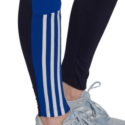 Legginsy damskie adidas Essentials Colorblock czarno-niebieskie GS6323 Legginsy damskie adidas Essentials Colorblock czarno-niebieskie GS6323