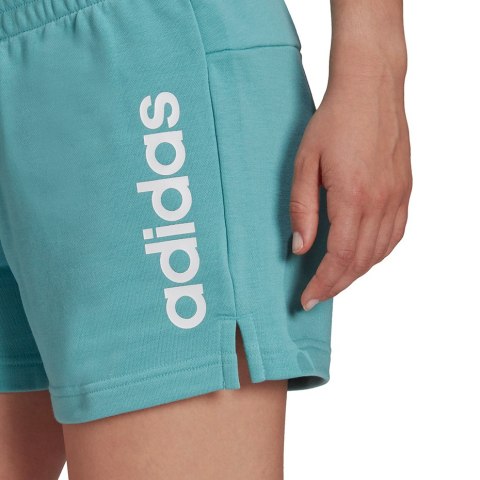Spodenki damskie adidas Essentials Slim Lo niebieskie H07886 Spodenki damskie adidas Essentials Slim Lo niebieskie H07886