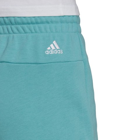 Spodenki damskie adidas Essentials Slim Lo niebieskie H07886 Spodenki damskie adidas Essentials Slim Lo niebieskie H07886