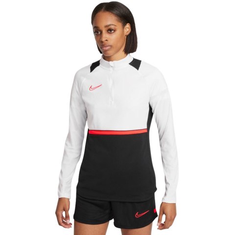 Bluza damska Nike NK Df Academy 21 Drill Top biało-czarna CV2653 016 Bluza damska Nike NK Df Academy 21 Drill Top biało-czarna CV2653 016