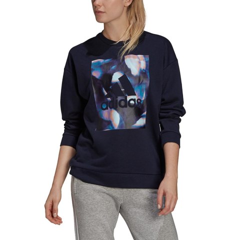 Bluza damska adidas U4U Soft Knit Swe granatowa GS3880 Bluza damska adidas U4U Soft Knit Swe granatowa GS3880