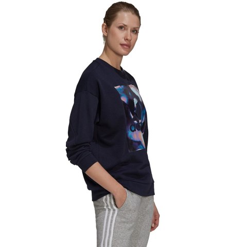 Bluza damska adidas U4U Soft Knit Swe granatowa GS3880 Bluza damska adidas U4U Soft Knit Swe granatowa GS3880