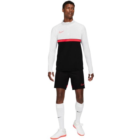 Bluza męska Nike Dri-FIT Academy 21 Drill Top biało-czarna CW6110 016 Bluza męska Nike Dri-FIT Academy 21 Drill Top biało-czarna CW6110 016