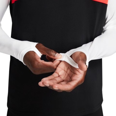Bluza męska Nike Dri-FIT Academy 21 Drill Top biało-czarna CW6110 016 Bluza męska Nike Dri-FIT Academy 21 Drill Top biało-czarna CW6110 016
