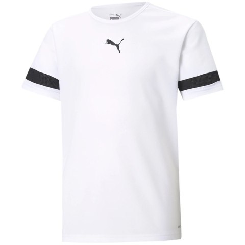 Koszulka dla dzieci Puma teamRISE Jersey Jr biała 704938 04 Koszulka dla dzieci Puma teamRISE Jersey Jr biała 704938 04