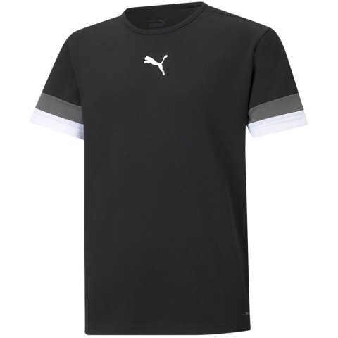 Koszulka dla dzieci Puma teamRISE Jersey Jr czarna 704938 03 Koszulka dla dzieci Puma teamRISE Jersey Jr czarna 704938 03