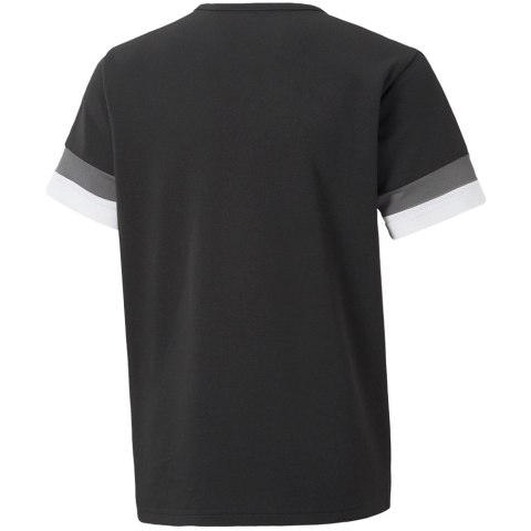 Koszulka dla dzieci Puma teamRISE Jersey Jr czarna 704938 03 Koszulka dla dzieci Puma teamRISE Jersey Jr czarna 704938 03