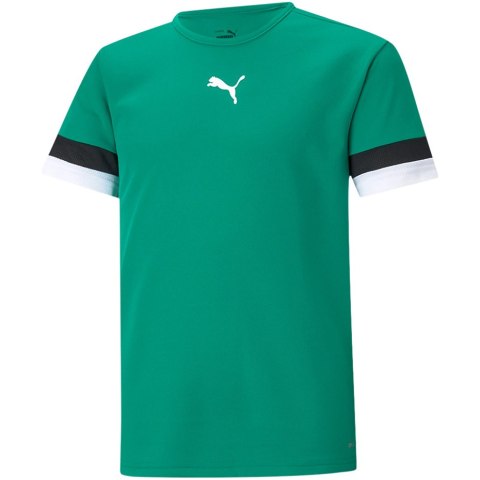 Koszulka dla dzieci Puma teamRISE Jersey Jr zielona 704938 05 Koszulka dla dzieci Puma teamRISE Jersey Jr zielona 704938 05