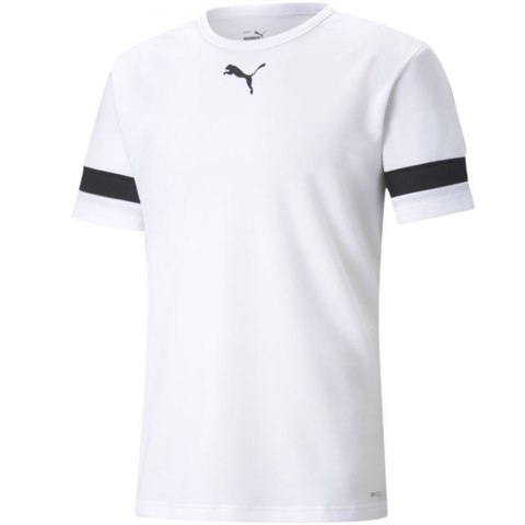 Koszulka męska Puma teamRISE Jersey biała 704932 04 Koszulka męska Puma teamRISE Jersey biała 704932 04