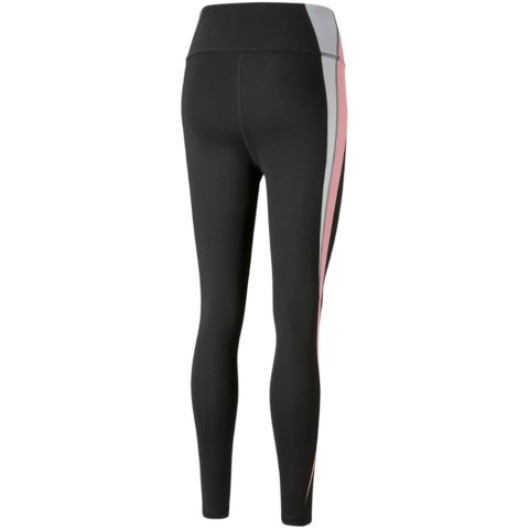 Legginsy damskie Puma Evostripe High Waist 7/8 czarno-różowe 589158 01 Legginsy damskie Puma Evostripe High Waist 7/8 czarno-różowe 589158 01