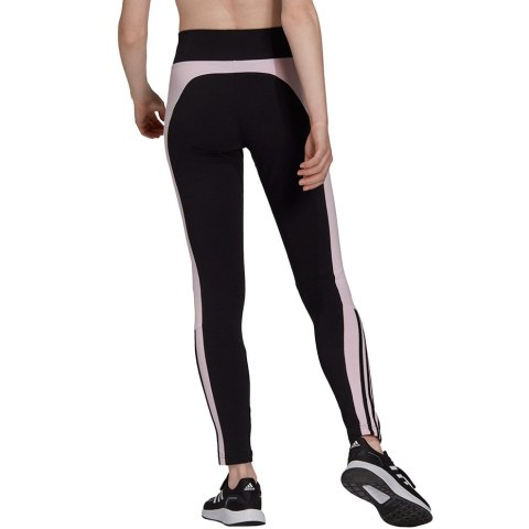 Legginsy damskie adidas Essentials Colorblock czarno-różowe GS6325 Legginsy damskie adidas Essentials Colorblock czarno-różowe GS6325