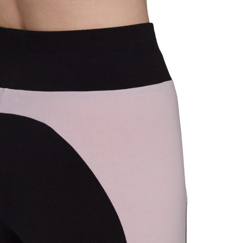 Legginsy damskie adidas Essentials Colorblock czarno-różowe GS6325 Legginsy damskie adidas Essentials Colorblock czarno-różowe GS6325
