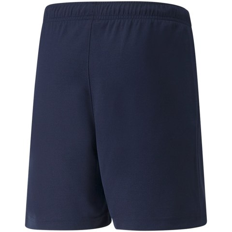 Spodenki dla dzieci Puma teamRISE Short Jr granatowe 704943 06 Spodenki dla dzieci Puma teamRISE Short Jr granatowe 704943 06