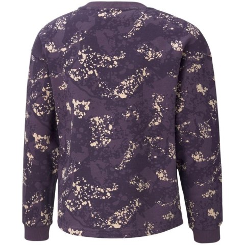 Bluza dla dzieci Puma Alpha AOP Crew FL fioletowa 589241 16 Bluza dla dzieci Puma Alpha AOP Crew FL fioletowa 589241 16