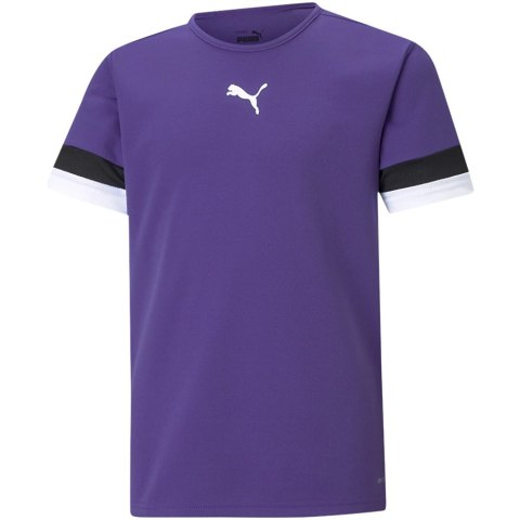 Koszulka dla dzieci Puma teamRISE Jersey Jr fioletowa 704938 10 Koszulka dla dzieci Puma teamRISE Jersey Jr fioletowa 704938 10