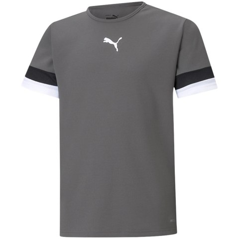 Koszulka dla dzieci Puma teamRISE Jersey Jr szara 704938 13 Koszulka dla dzieci Puma teamRISE Jersey Jr szara 704938 13