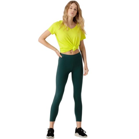 Legginsy damskie 4F ciemna zieleń H4Z21 LEG012 40S Legginsy damskie 4F ciemna zieleń H4Z21 LEG012 40S